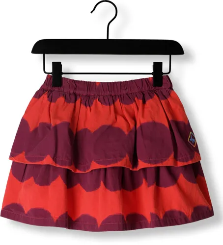 Jelly Mallow Meisjes Rokken Dot Short Tiered Skirt - Rood