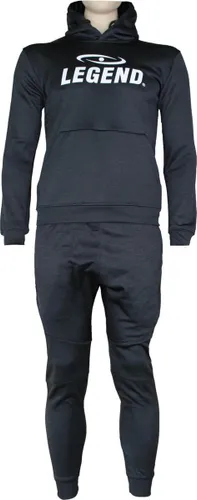 Joggingpak dames/heren met hoodie zwart  104