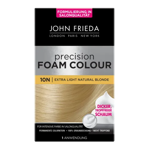 John Frieda Precision Foam Colour - Kleur: natuurlijk blond