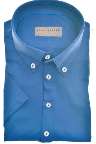 John Miller Slim Fit Polo shirt Korte mouw blauw