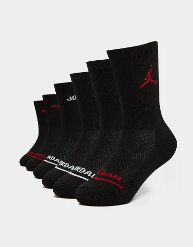 Jordan 6-Pack Crew Socks Junior, Black