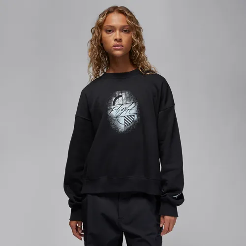 Jordan Brooklyn Fleece sweatshirt met ronde hals voor dames - Zwart