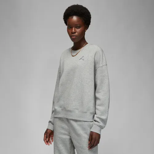 Jordan Brooklyn Sweatshirt van fleece met ronde hals voor dames - Grijs