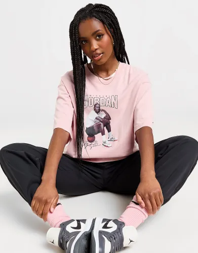 Jordan MJ Graphic T-Shirt, Pink Glaze
