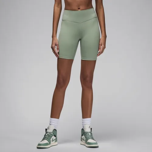Jordan Sport bikeshorts met hoge taille voor dames (18 cm) - Groen