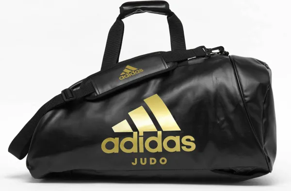 Judotas rugzak Adidas | zwart goud (Maat: M)