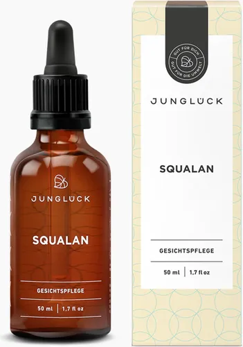 JUNGLÜCK | Squalaan | Lichte olie om de huidbarrière te versterken en de tegen vochtverlies te beschermen | Plantaardig Squalaan van 100% olijven | 50...