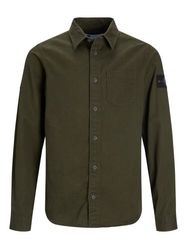 Junior Overhemd 'ARREN'  kaki / donkergroen / zwart