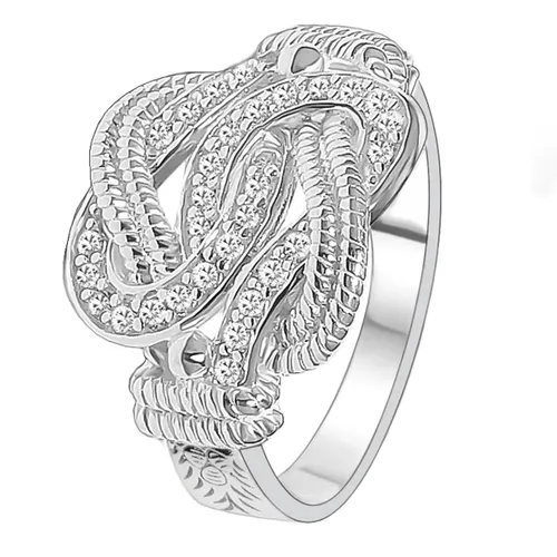 Juwelier Zwartevalk zilveren mattenklopper ring - 21.220-3/19¾