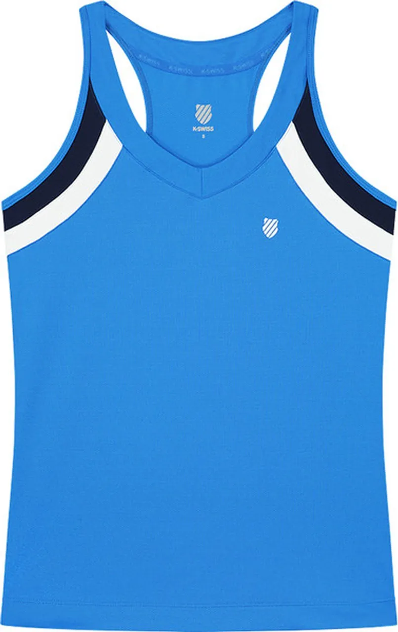 K-Swiss Core Team Tank - sportshirts - Blue - Vrouwen