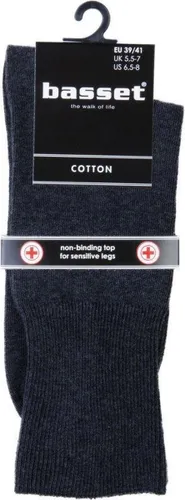 Katoenen diabetes sokken - 1 paar - Zwart
