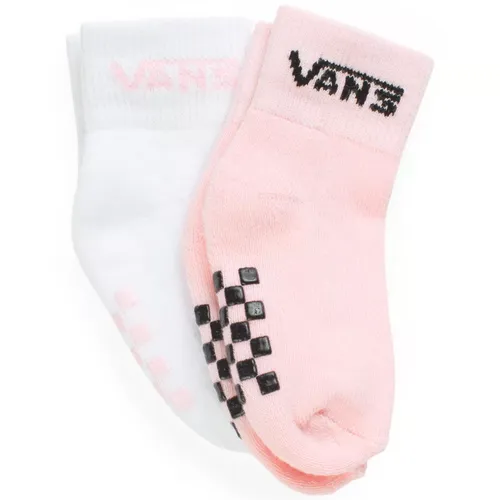 Kids Drop V Socks 2Pack Pink/White - Baby