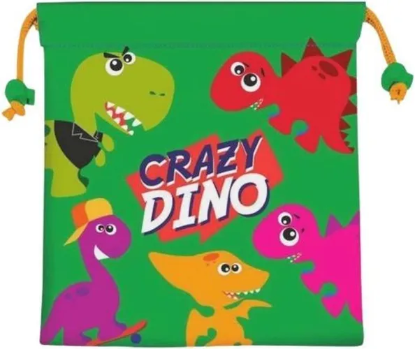 Kids Licensing Schooltas Crazy Dino Polyester 22 Cm