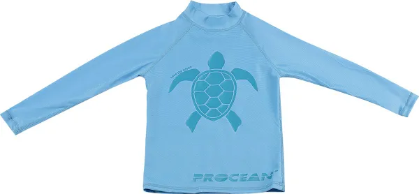 Kids lycra | Longsleeve UV-zwemshirt | Schildpad blauw |