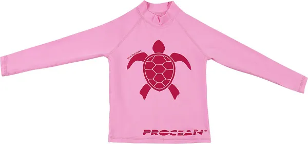 Kids lycra | Longsleeve UV-zwemshirt | Schildpad roze|