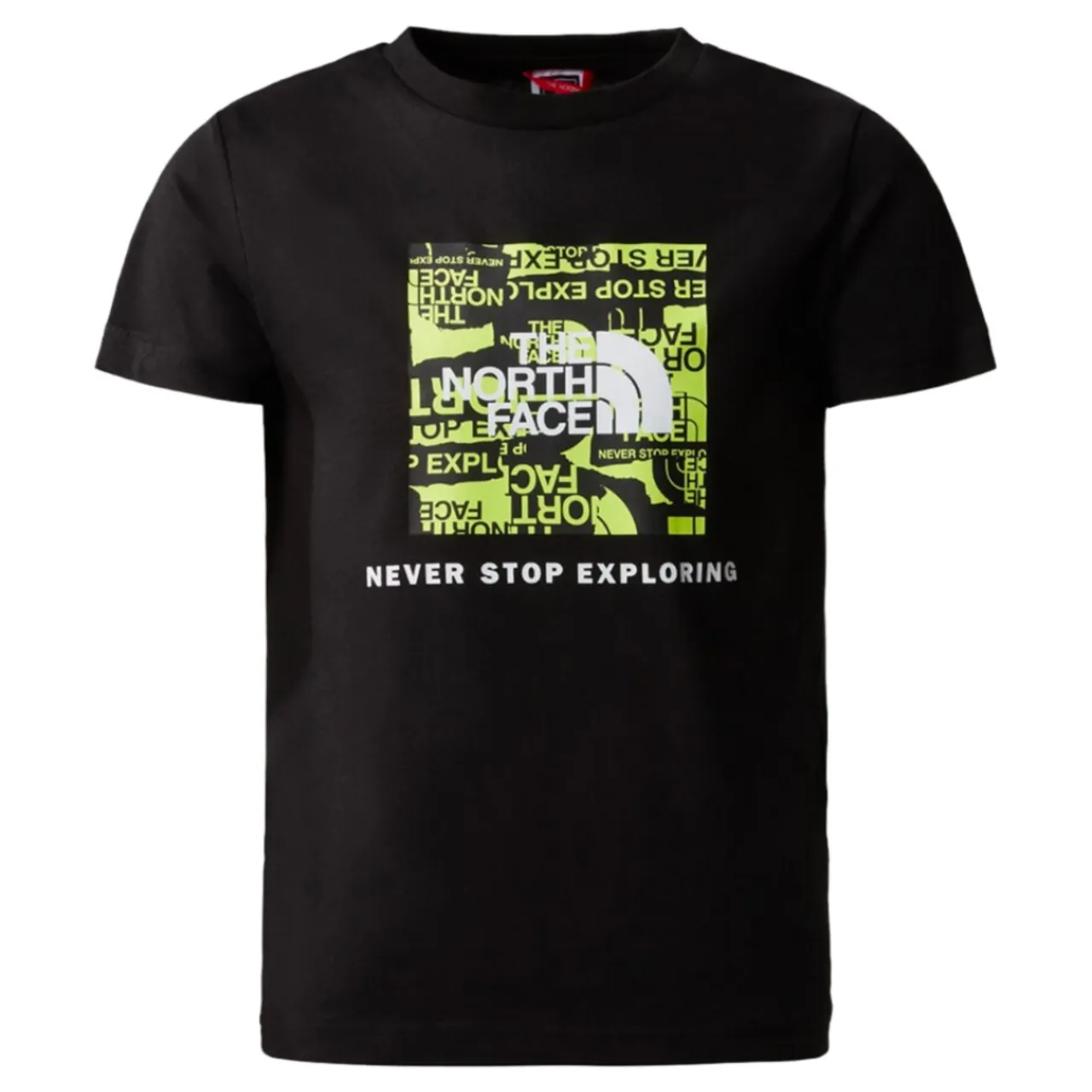 Kids Redbox T-shirt TNF Black/Green - M-10jaar