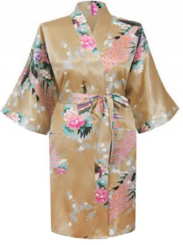 KIMU® Kimono Goud Kort