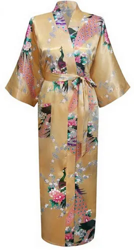 KIMU® Kimono Goud Maxi