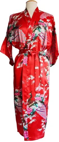 KIMU® Kimono Rood Maxi