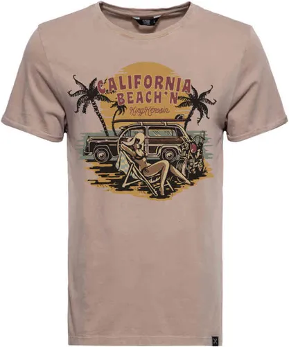King Kerosin Heren Tshirt -L- California Beach'n Multicolours