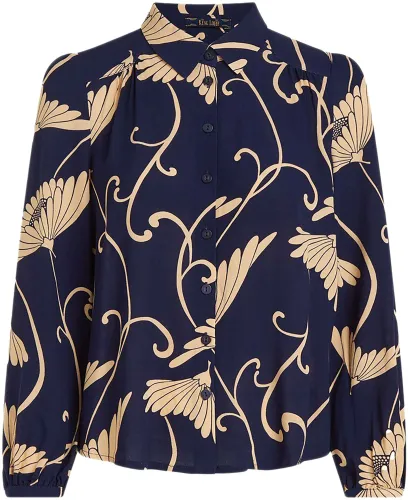 King Louie Carina blouse pixy evening blue