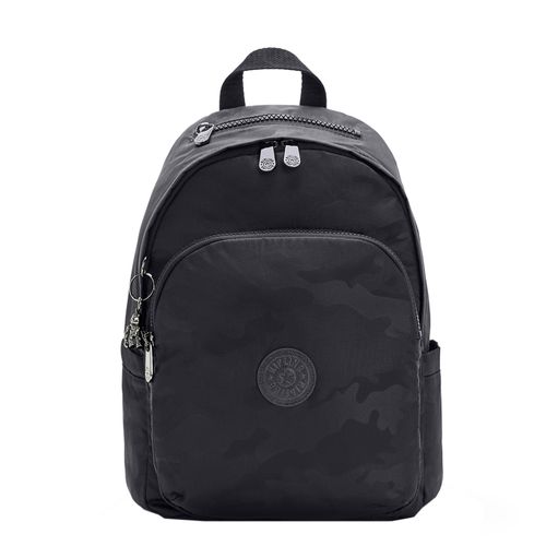Kipling Delia black camo emb backpack