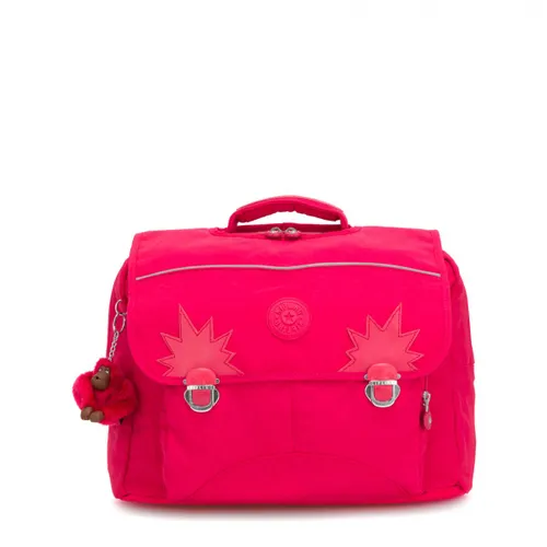 Kipling Iniko Medium Schoolbag-True Pink