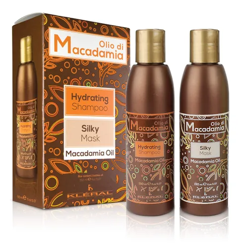 Kléral Macadamia Kit Box Duo olie (shampoo 150 ml + masker