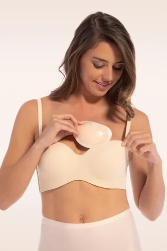 Kleverige push-up bh-cups in vanille