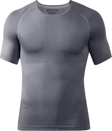 Knapman Compressieshirt Rondhals 2.0 Grijs | Figuur- en Houding Corrigerend shirt voor Mannen |