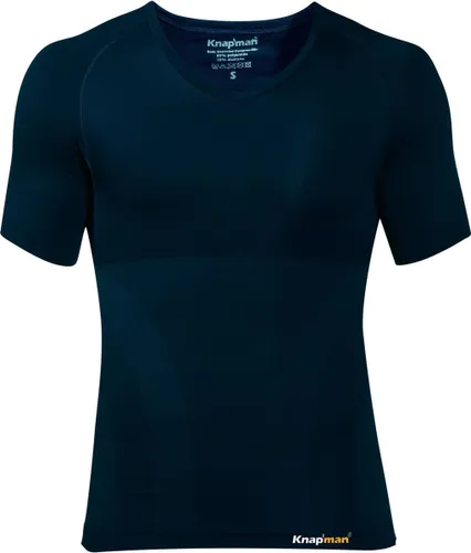 Knapman Zoned Compression V-hals Shirt 2.0 Navy Blue | Compressieshirt voor Heren |