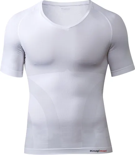 Knapman Zoned Compression V-hals Shirt 2.0 Wit | Compressieshirt voor Heren |