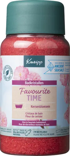 Kneipp Favourite Time - Badkristallen - Badzout - Kersenbloesem - Met zuiver thermaal zout - Vegan - 600 gram