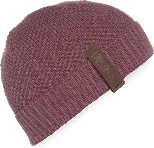 Knit Factory Jazz Gebreide Muts Heren & Dames - Beanie hat - Stone Red - Warme rode Wintermuts - Unisex - One
