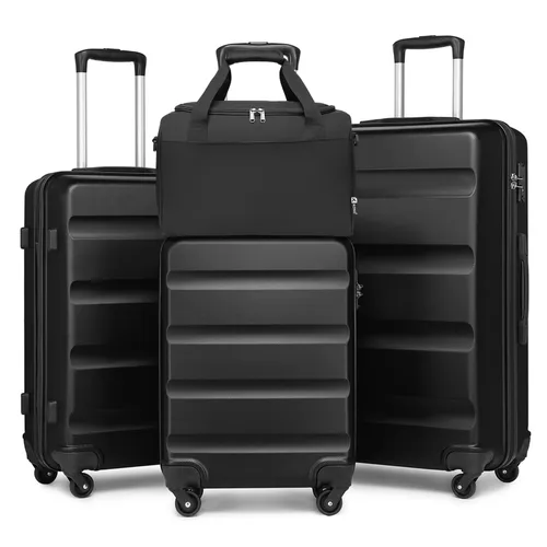 Kono Ensemble de 4 valises en ABS à coque rigide légère