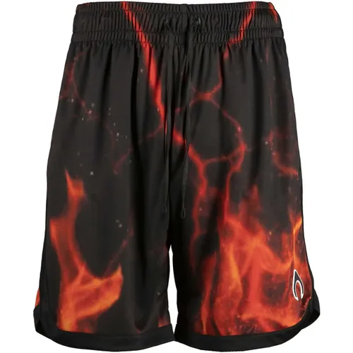 Korte Broek Nytrostar Shorts With Flames Red Print
