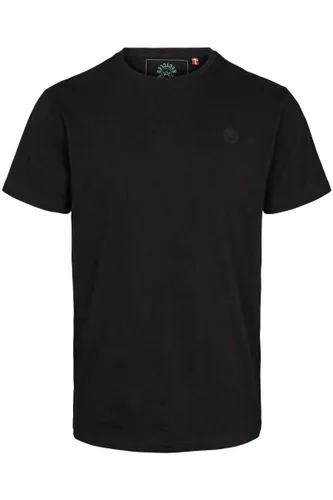 Kronstadt Regular Fit T-Shirt ronde hals zwart, Effen