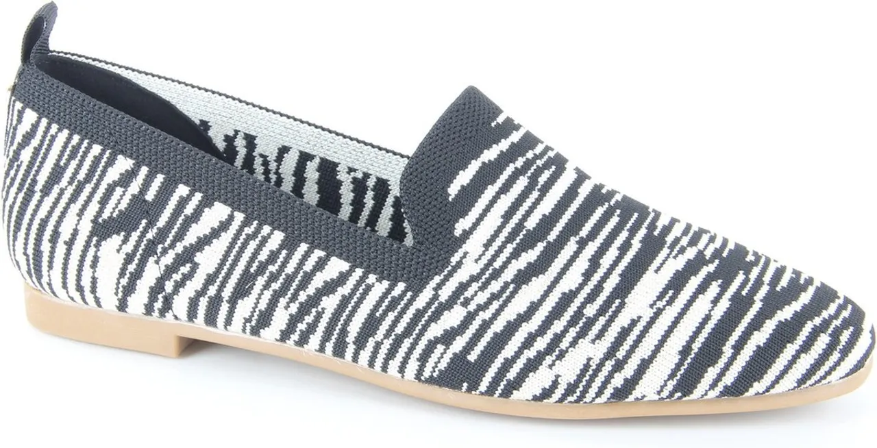 La Strada 1804422-6090 black/beige zebra knitted 3023