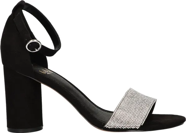 La Strada Zwarte sandaal met hak dames