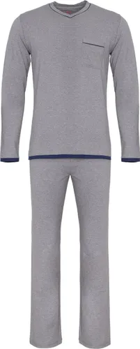 La-V pyjamaset met V hals voor heren Donkergrijs XXL