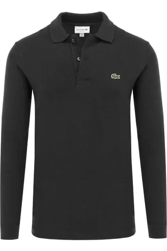 Lacoste Classic Fit Polo shirt zwart, Effen