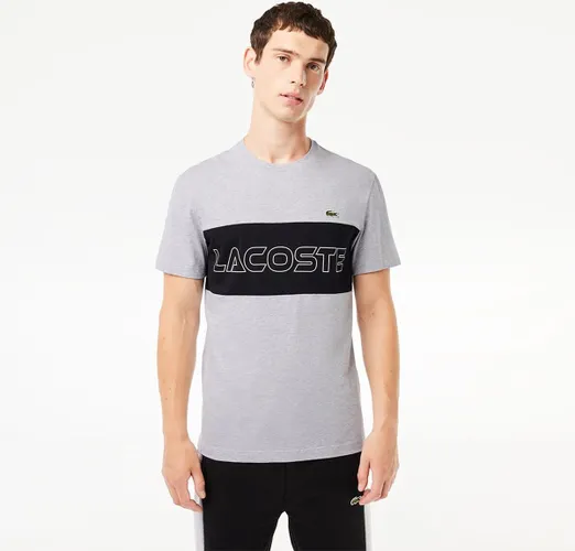 Lacoste Colorblock t-shirt - silver chine black