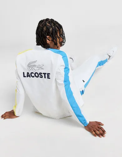 Lacoste Colour Block Back Logo Tracksuit, White