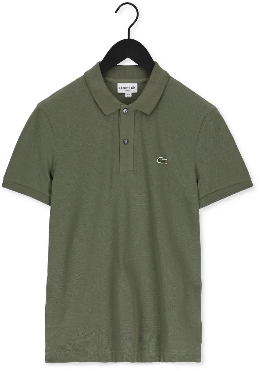 LACOSTE Heren Polo's & T-shirts 1hp3 Men's S/s Polo 1121 - Olijf