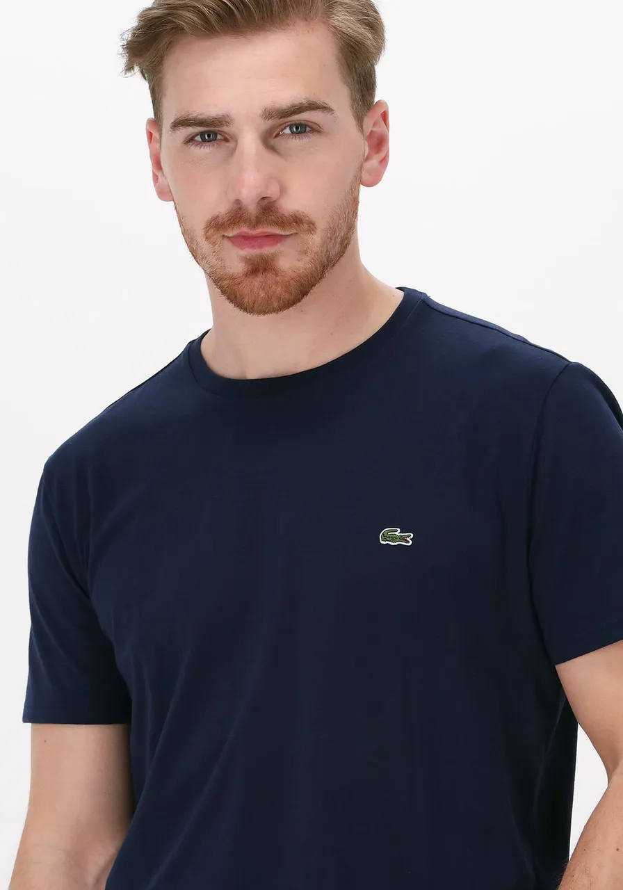 LACOSTE Heren Polo's & T-shirts 1ht1 Men's Tee-shirt 1121 - Donkerblauw