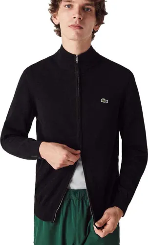 Lacoste Zip through sweater - black