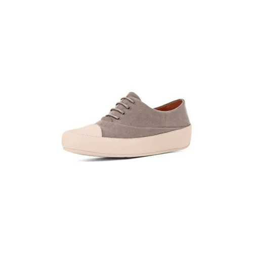 Lage Sneakers FitFlop DUE TM OXFORD CANVAS MINK