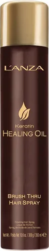 L'Anza Keratin Healing Oil Brush Thru - haarspray - 350 ml