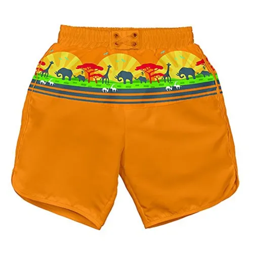 LÄSSIG Baby zwemshort UV-bescherming 50+ oranje Safari