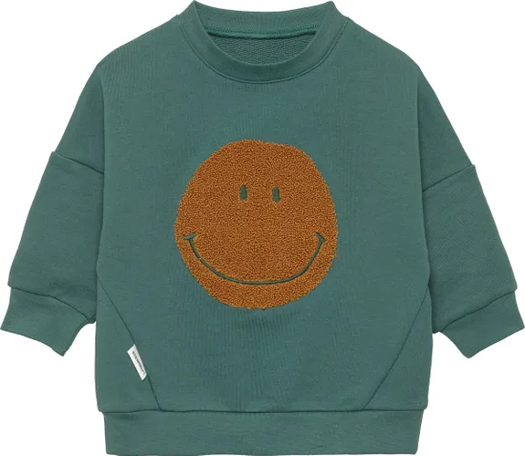 Lässig Kids Sweater GOTS Little Gang Smile ocean green, 1-2 jaar